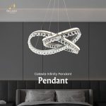 Lampu Gantung Kristal Modern Celeste Infinity Pendant C878 White