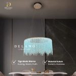 Lampu Gantung Kristal Modern Crystaline Drift 8383-600 Chrome