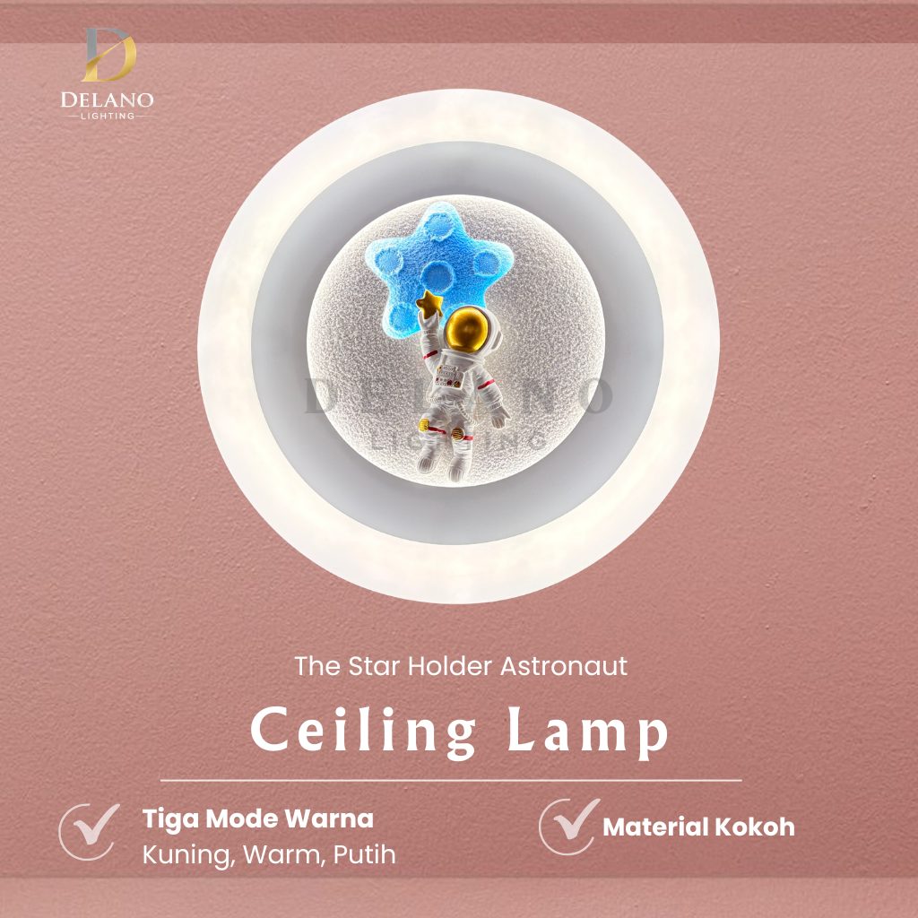 Lampu Plafon Modern The Star Holder Astronaut 5033 Modern White