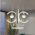 Lampu Gantung Modern C-Curve Light C602 White