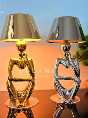 Lampu Meja Modern Artistektur Gold TBL-T-0313 Gold