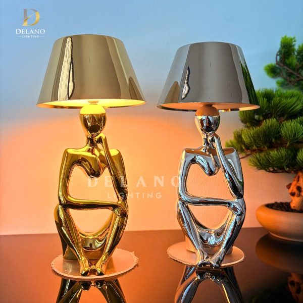 Lampu Meja Modern Artistektur Gold TBL-T-0313 Gold