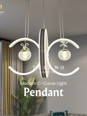 Lampu Gantung Modern C-Curve Light C602 White