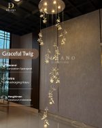 Lampu Void Crystal Graceful Twig 8162-10 Gold