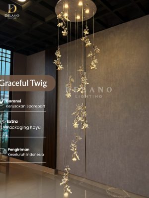 Lampu Void Crystal Graceful Twig 8162-10 Gold