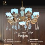 Lampu Gantung Kristal Victorian Tulip Q-118-8 Softgold