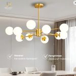 Lampu Gantung Satellite 2305-6-6 Modern Gold