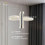 Lampu Gantung Luxe Orbit Cross KD-CPL-05 Modern Chrome