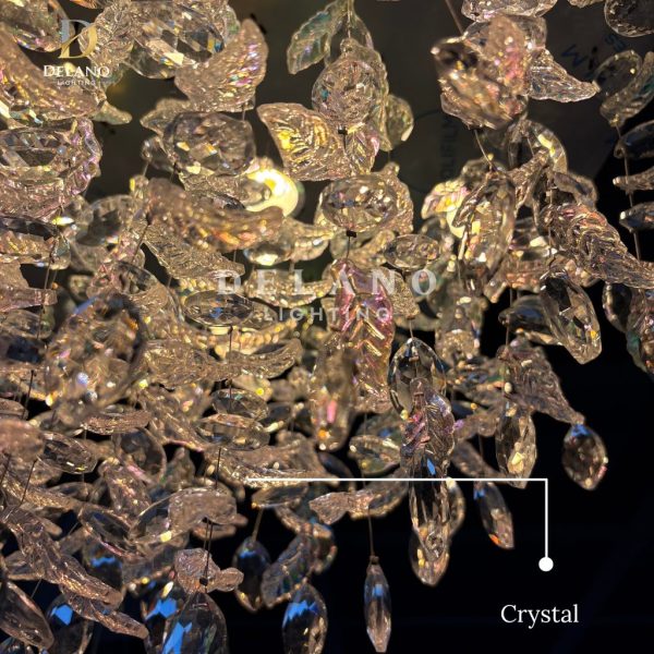 Lampu Plafon Kristal The Enchanted Blossom 69015 Luxury Gold