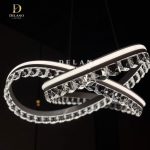 Lampu Gantung Kristal Modern Celeste Infinity Pendant C878 White