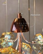 Lampu Void Crystal Golden Lavande Cascade GF-909-6 Gold