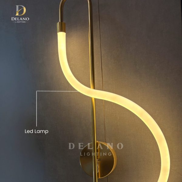 Lampu Dinding Modern Wavy LED KD-CPL-22 Gold