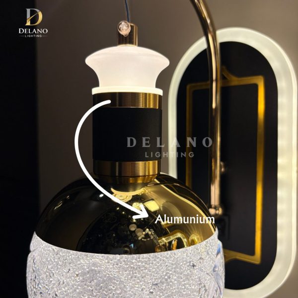 Lampu Dinding Modern Cracked Ice Globe 335233 Gold