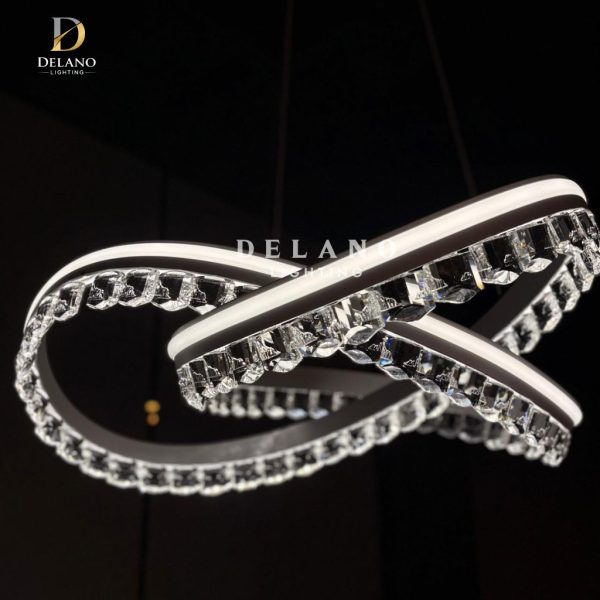 Lampu Gantung Kristal Modern Celeste Infinity Pendant C878 White