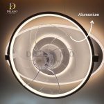 Lampu Plafon Sleek Oval LED Fan KD-CPL-25 Modern White