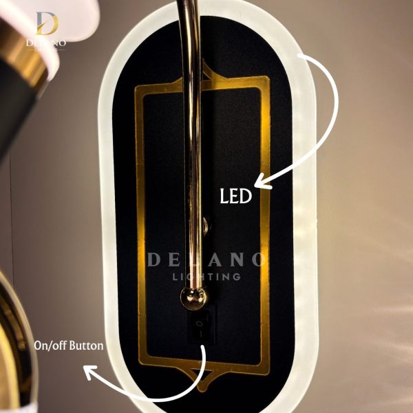 Lampu Dinding Modern Cracked Ice Globe 335233 Gold
